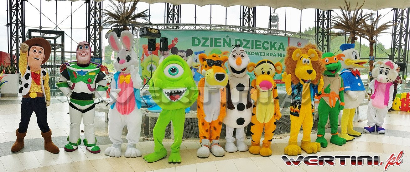 Postaci bajkowe / chodzące maskotki do wynajęcia