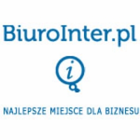 Logo BiuroInter.pl z hasłem 'Najlepsze miejsce dla biznesu', Kraków.