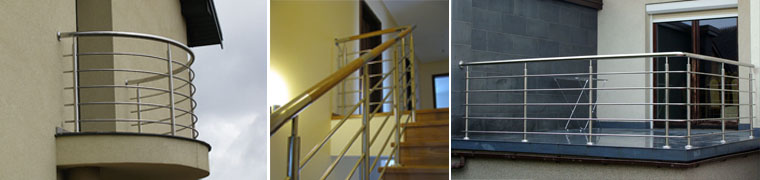 Barierki, Balustrady, Poręcze Nierdzewne