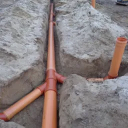 Kanalizacja pod posadzkowa.