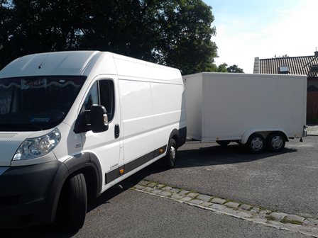 'TRANSPORT ZESTAWEM DMC 5t DUCATO+PRZYCZEPA KONTENER'