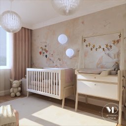 Vettriano Design Architektura Wnętrz PATRYCJA MAZUR - Pokój małej dziewczynki. Projekt koncepcyjny