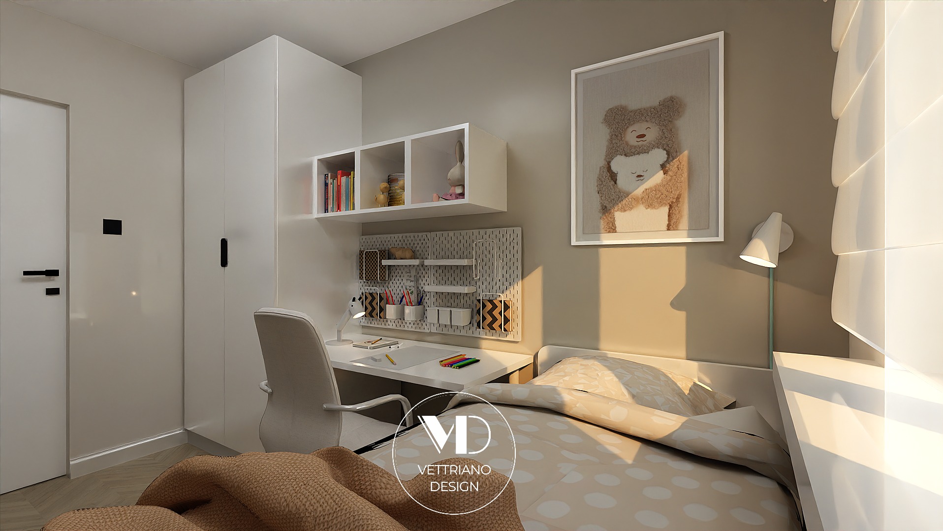 Pokój dziewczynki / Projekt kompleksowy mieszkania w Krakowie