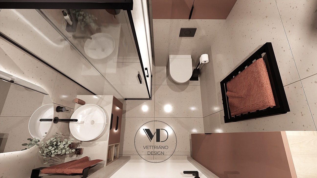 Kompleksowy projekt łazienki w domu jednorodzinnym w Krakowie