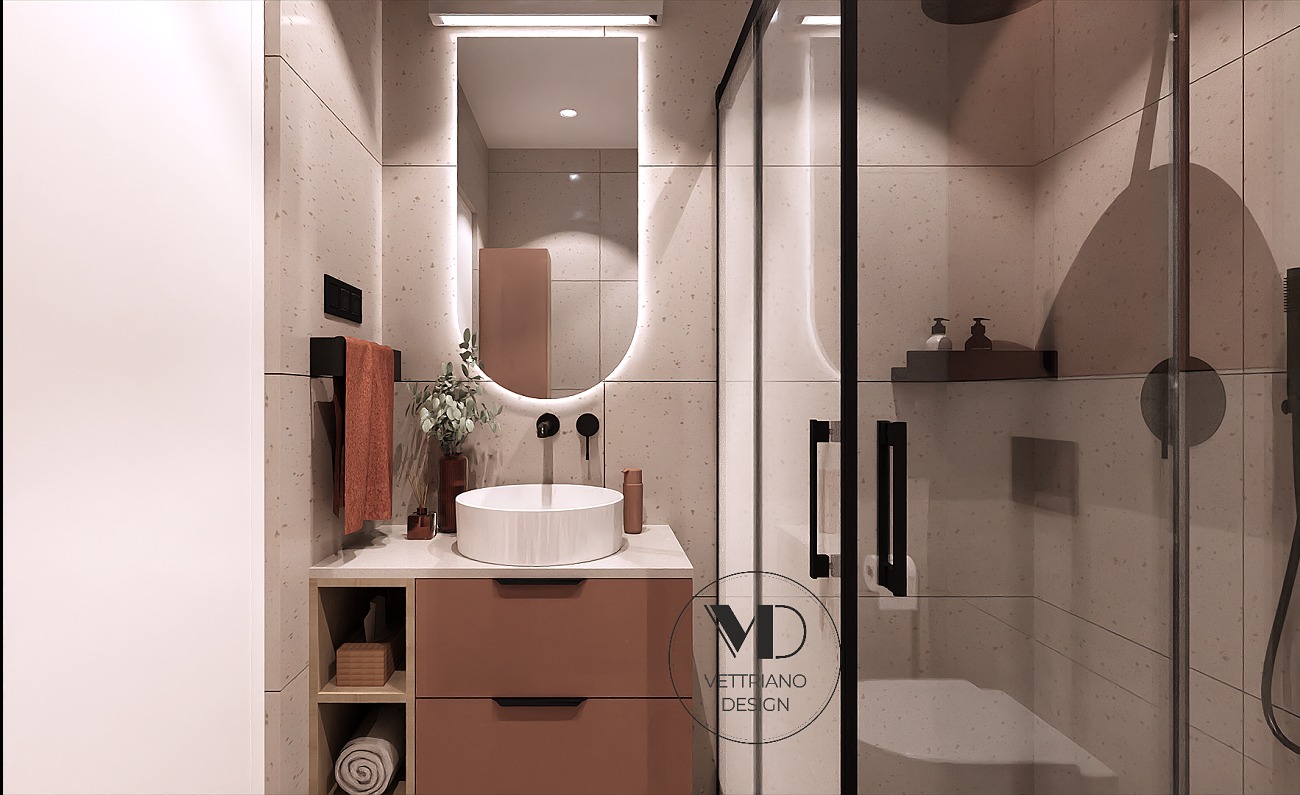 Kompleksowy projekt łazienki w domu jednorodzinnym w Krakowie