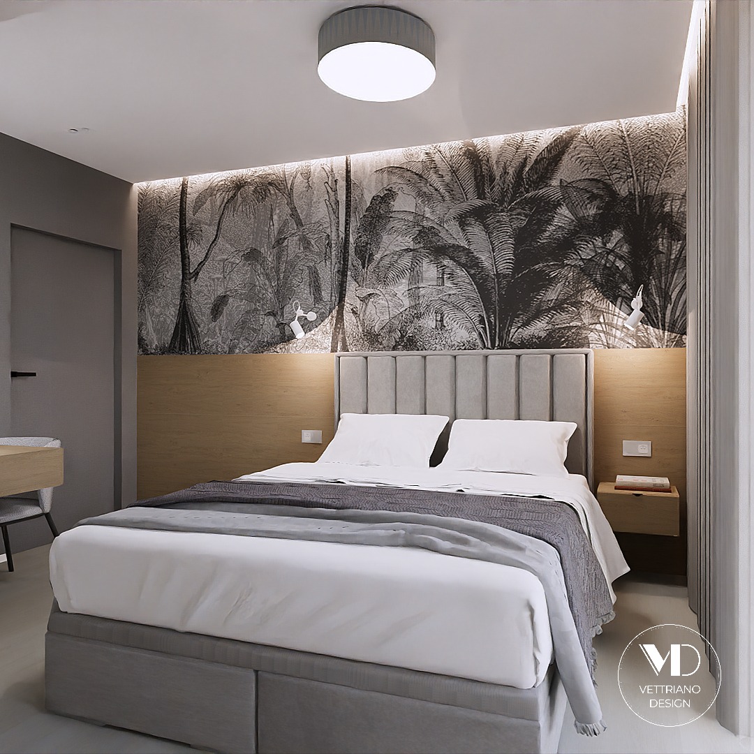 Sypialnia w klimacie hotelowym