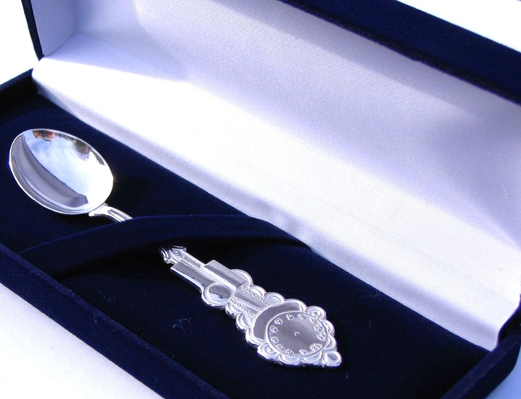 łyżeczka chrzest smoczek chciny roczek grawer łyżeczka srebrna Prezent na Chrzest od Producenta