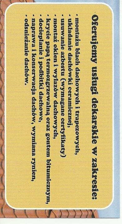 Usługi dekarskie, Dekarz