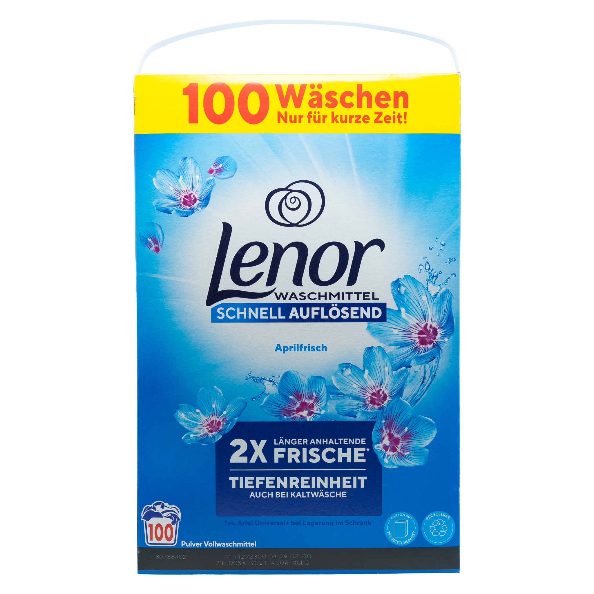 Lenor 4in1 proszek do prania tkanin universal aprilfresch 100 prań 6 kg