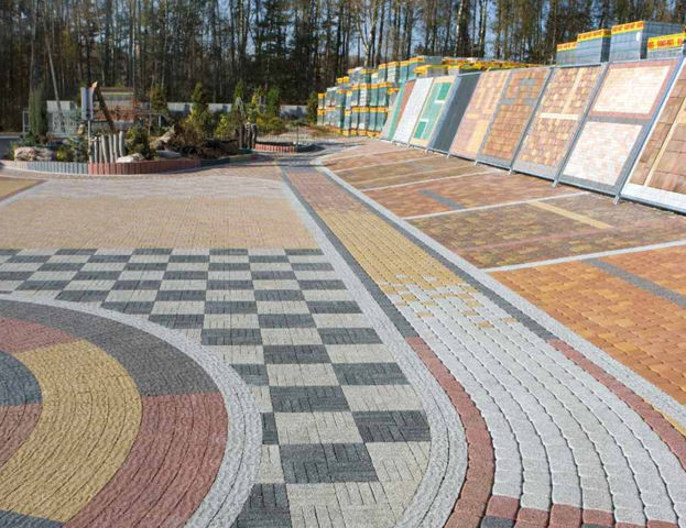 Kostka brukowa, oporniki, krawężniki.