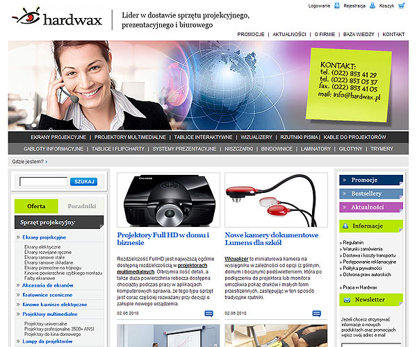 Strony internetowe, serwisy internetowe