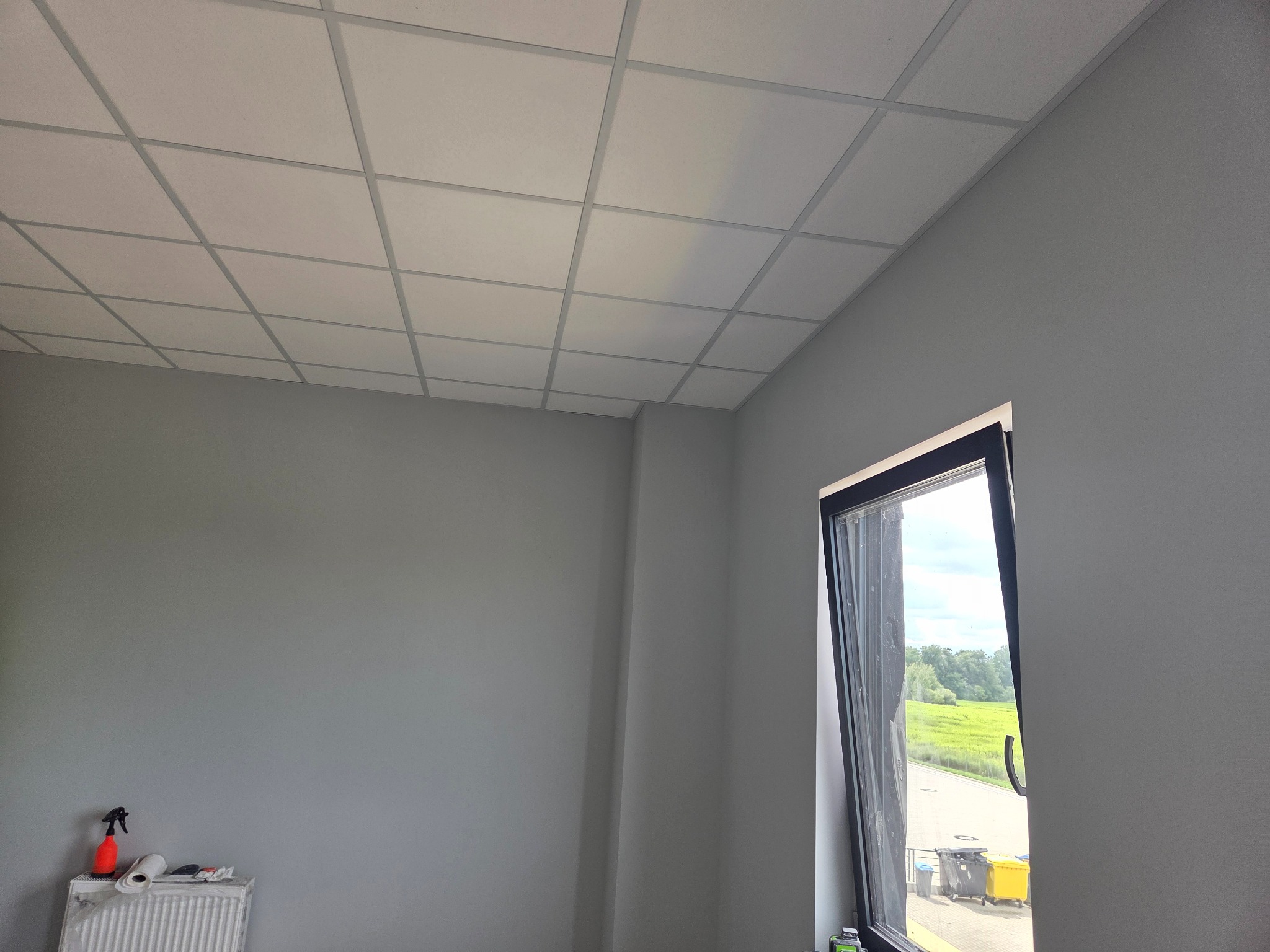 Sufity podwieszane , modułowe biuro w Szczecinie