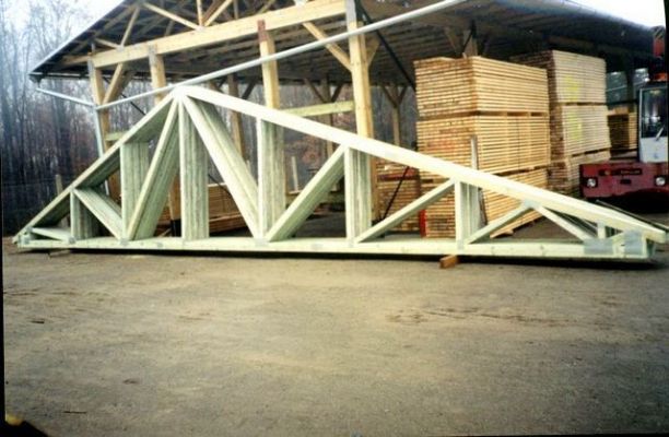 więźba dachowa, wiązary drewniane