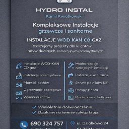 Kompleksowe wykonanie instalacji hydraulicznych Huta 1
