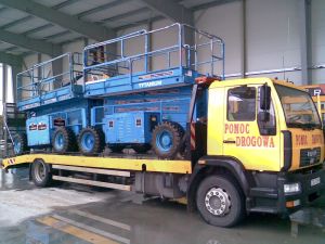 TRANSPORT KOPAREK, ZWYŻEK, WALCÓW, PODNOŚNIKÓW i in. - DO 15 ton
