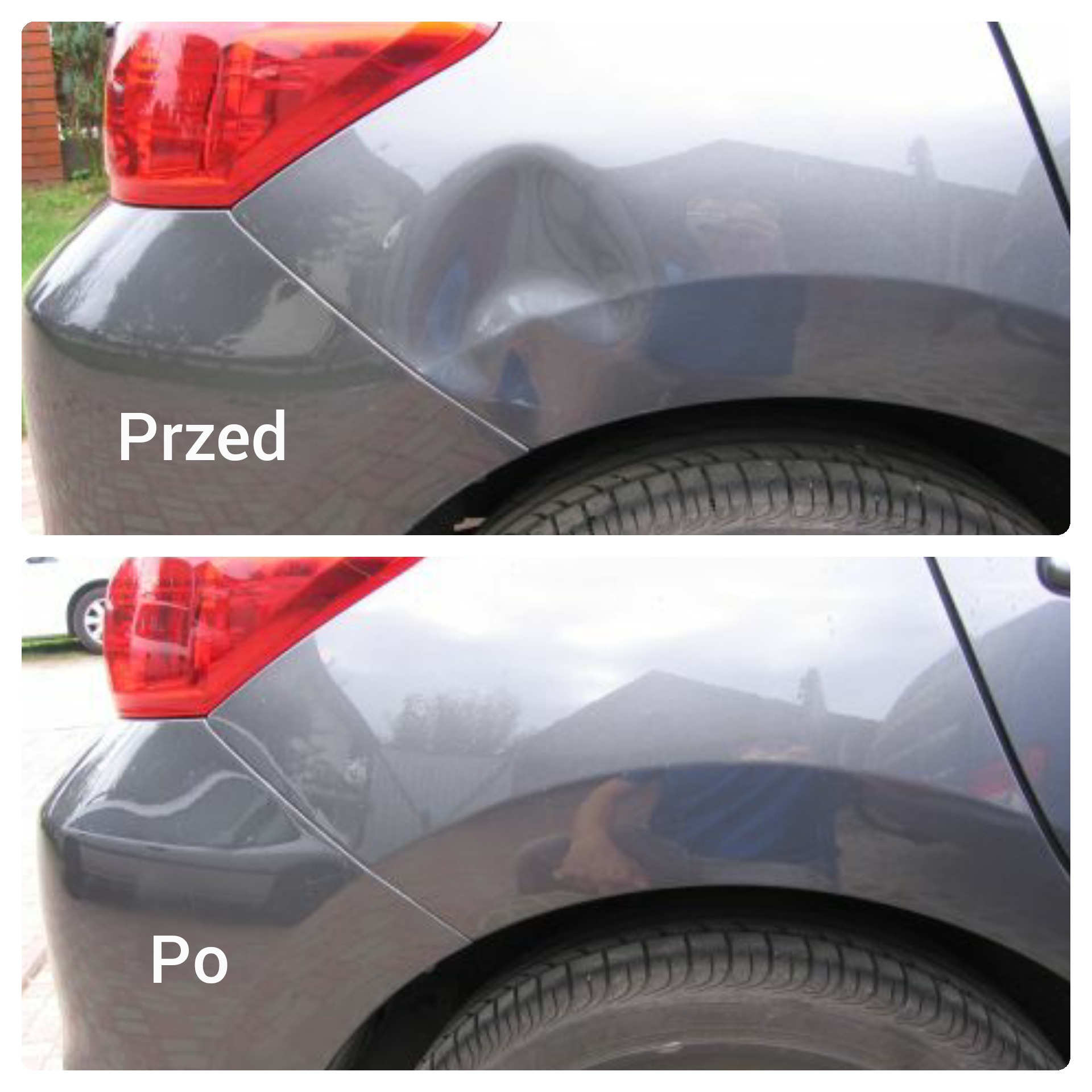 Wgniecenie po wandalizmie