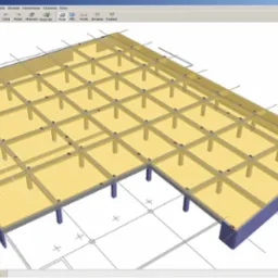 Model stropu żelbetowego w programie obliczeniowym