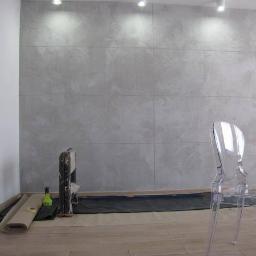 Beton dekoracyjny - salon