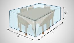 pokrowiec ochronny na stół z krzesłami