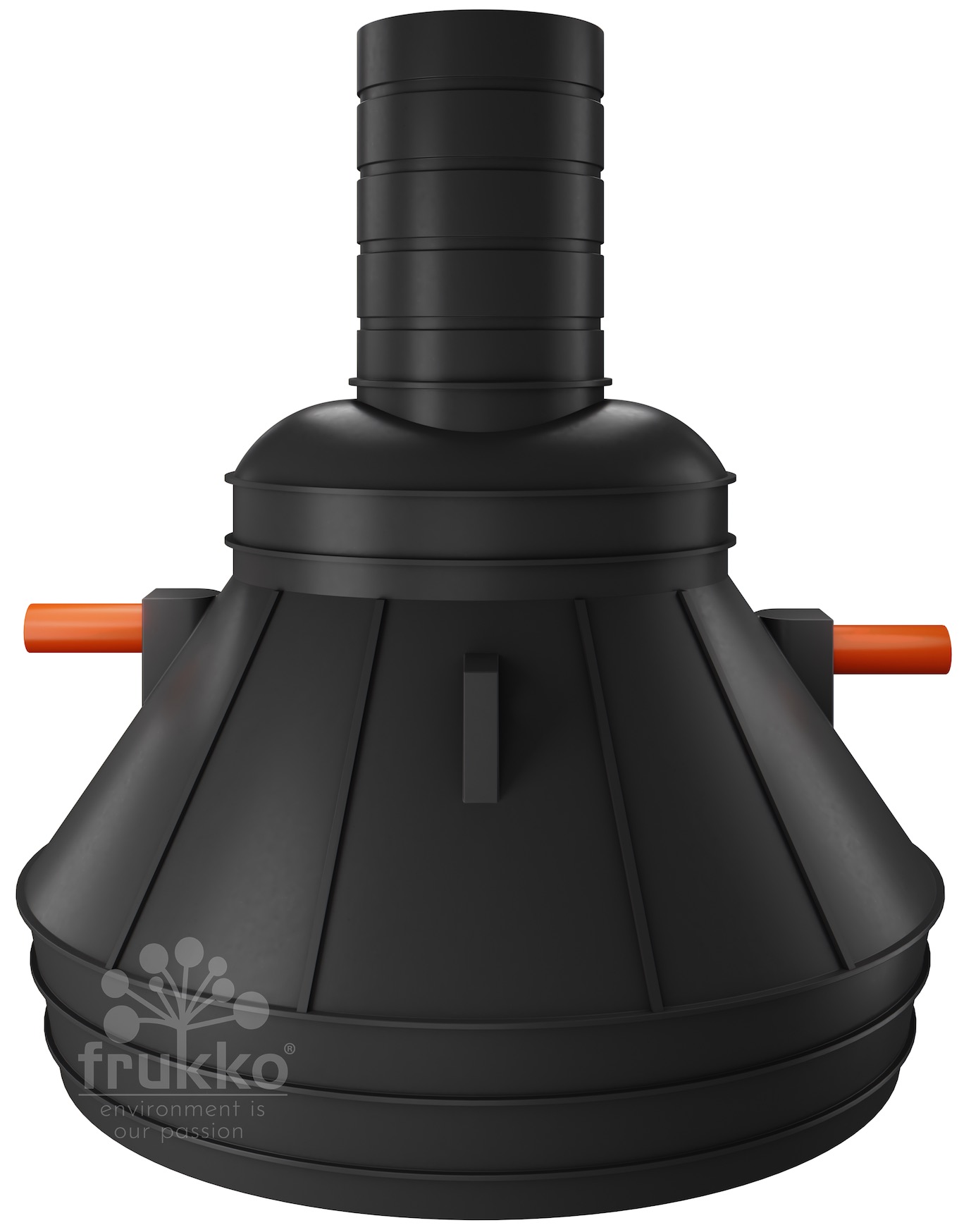 oczyszczalnia typ NEO z regulowaną teleskopowo nadbudową . Płytkie do montażu.