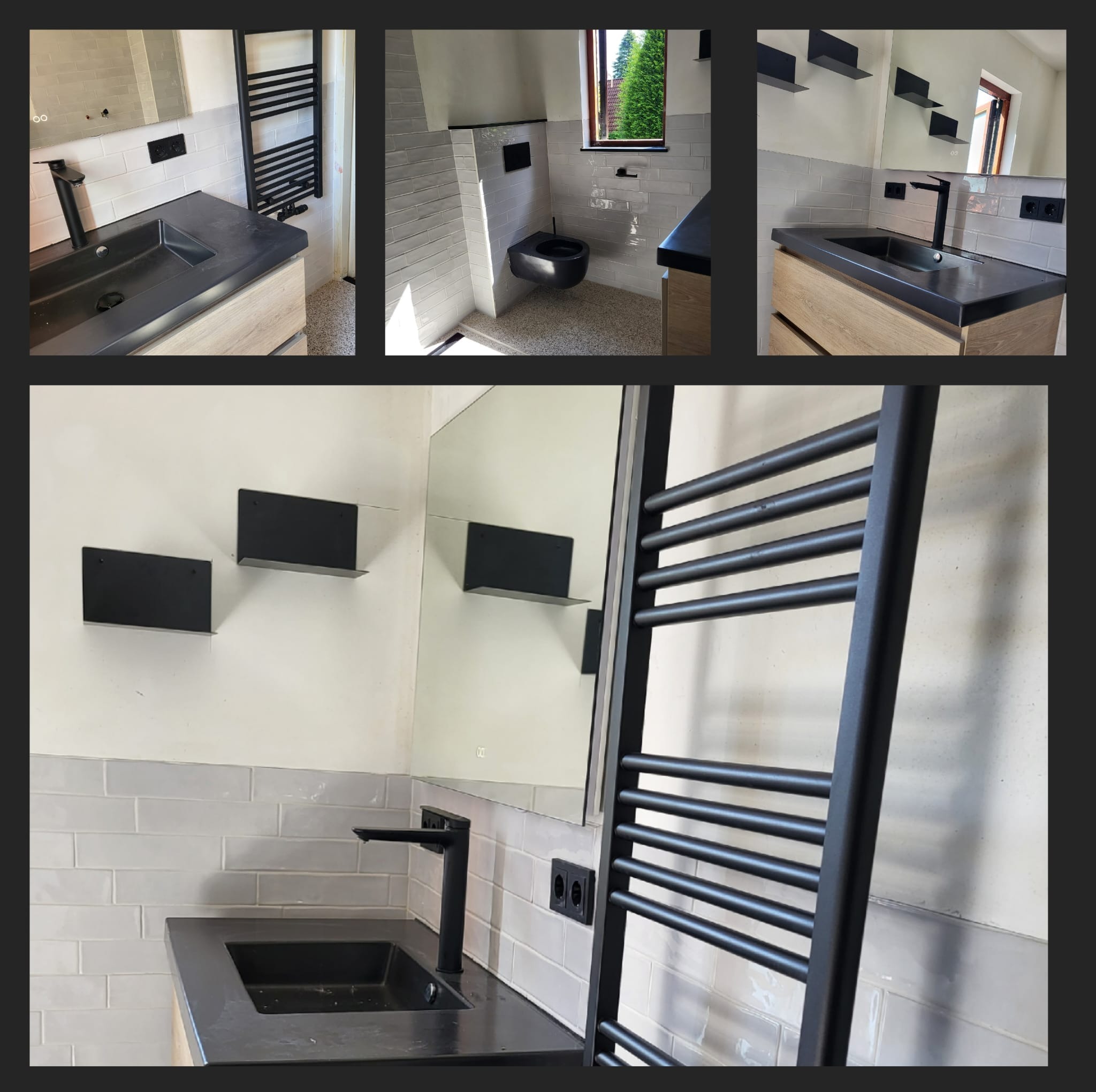 łazienka (płytki+ biały montaż)