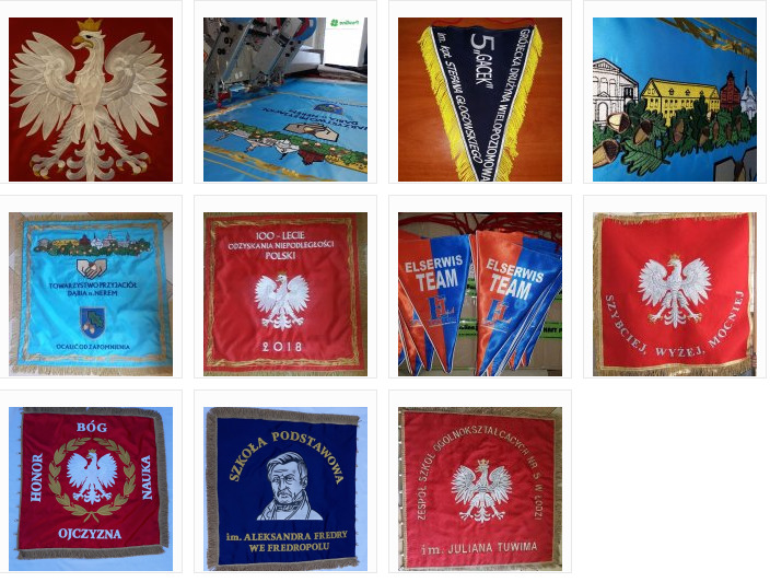 Proporce sztandary na zamówienie ceny producenta tani haft