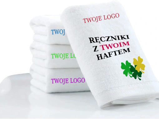 Haft na ręcznikach Duże hafty reklamowe lub okolicznościowe