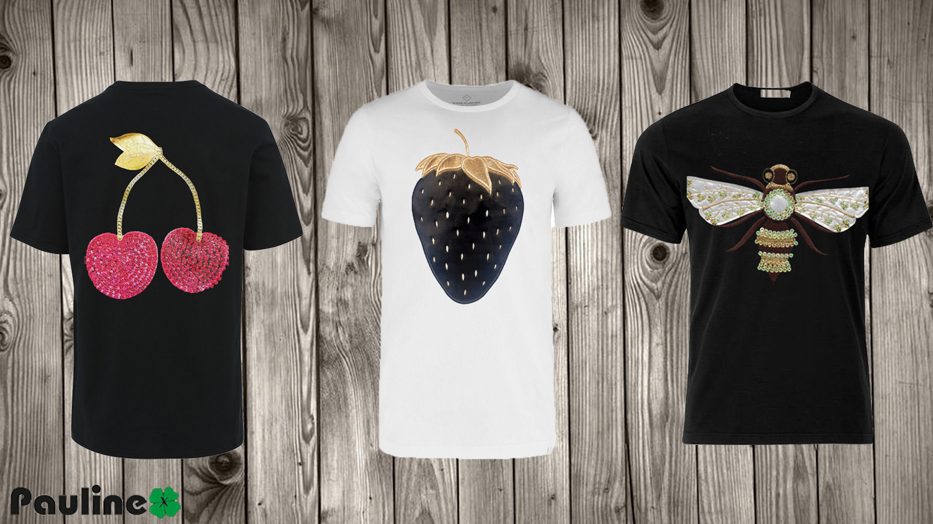 Bluzki haftowane aplikacje duże z cekinami tasiemką