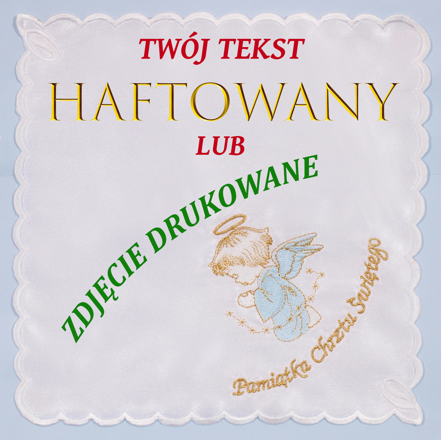 Szatki haftowane duży wybór wzorów chusteczek tanio ceny producenta