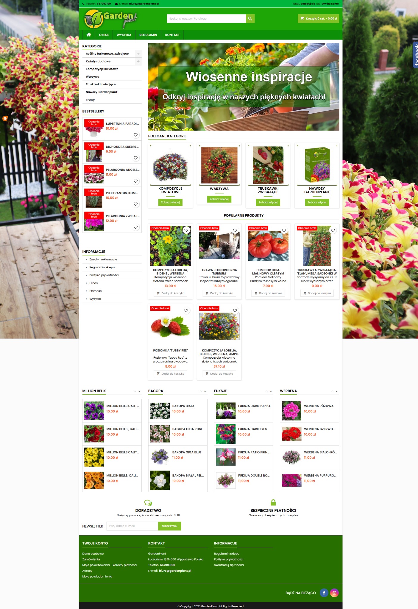 wykonanie sklepu internetowego ogrodniczego