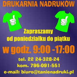Nadruki na koszulkach Warszawa 3
