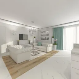 salon domu we Wroclawiu