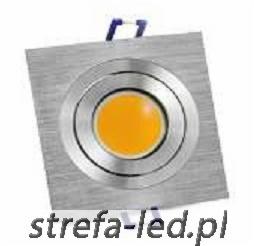 Halogen sufitowy LED kwadratowy SE6879 4W barwa biała ciepła