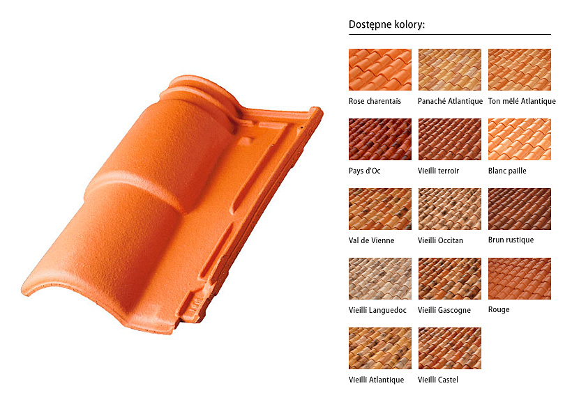 Dachówka ceramiczna ROMANE CANAL