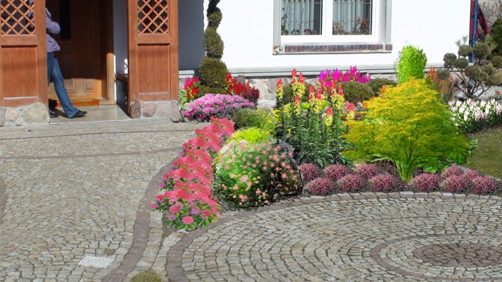 Projekty ogrodów, tarasów, balkonów, terenów zielonych.