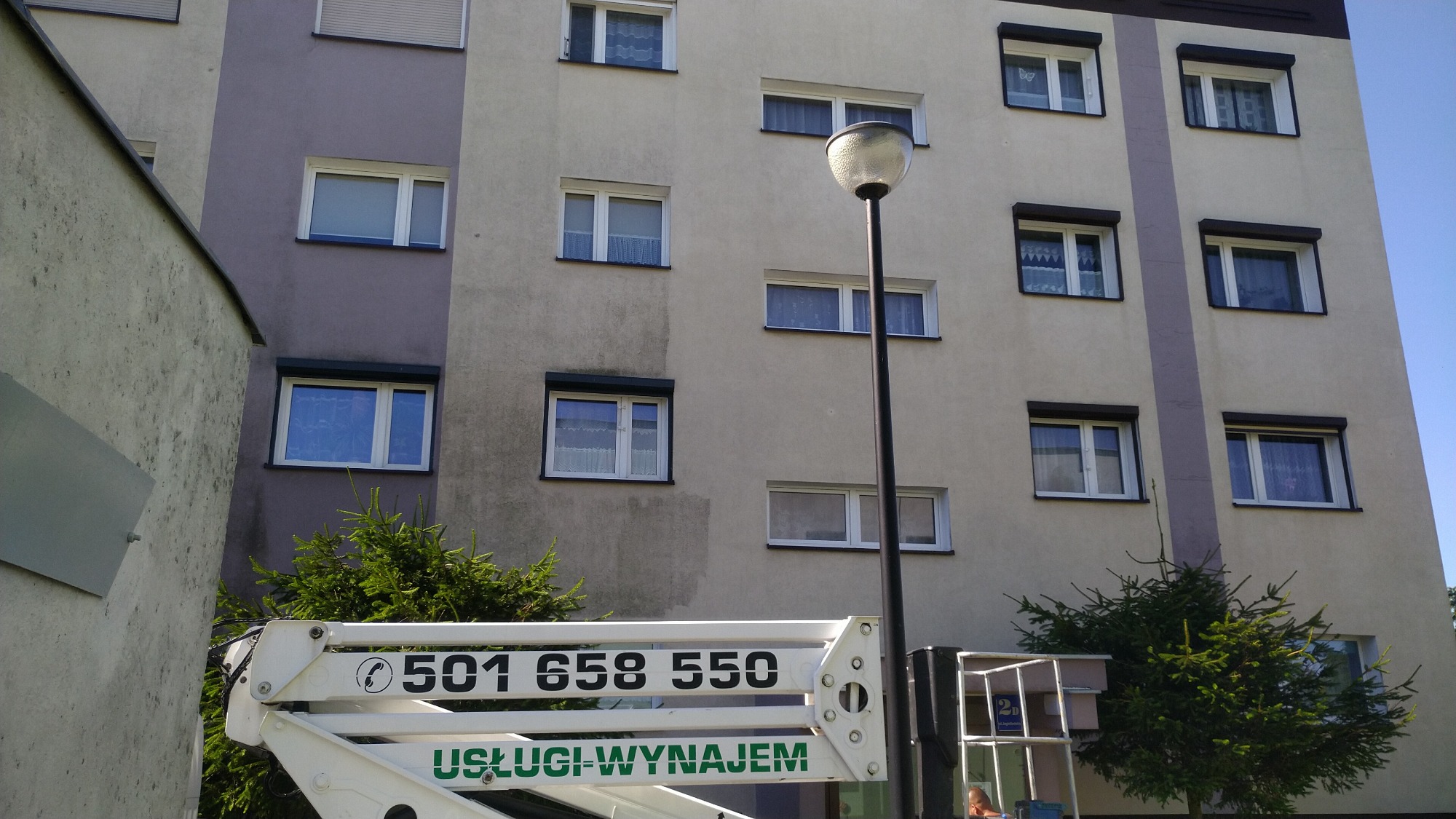 Mycie elewacji,dachów