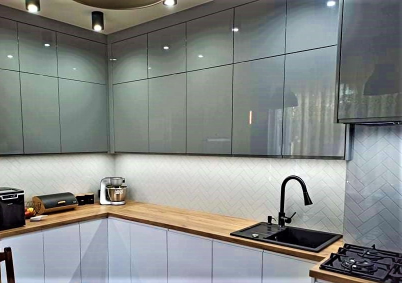 Wysłona kuchenna hartowana grafika płytki