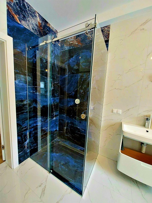 Kabina prysznicowa przesuwna szkło 8mm hartowane Opti-White