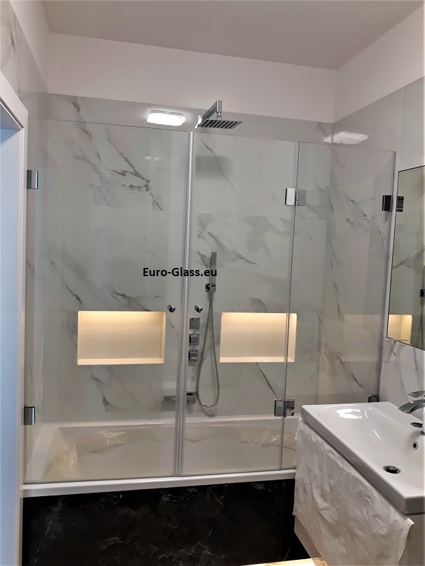 Parawan nawa nowy 8mm hartowany okucia chrom