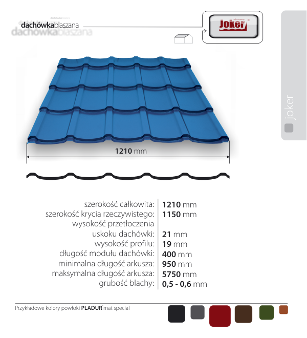 Blachodachówka JOKER