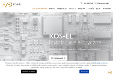 Kos-El. Projektowanie instalacji elektrycznych - Projektowanie Instalacji Elektrycznych Zabrze
