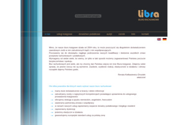 LIBRA Biuro Rachunkowe Usługi księgowo - kadrowe. Obsługa w jęz. niemieckim - Doradca podatkowy Wrocław