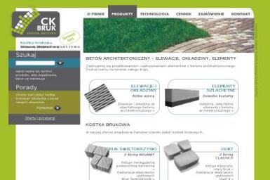 CK-Bruk SA. Producent kostki brukowej - Piasek Kielce