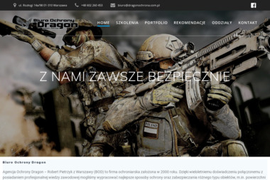 Dragon. Biuro ochrony. Pietrzyk Robert - Montaż Kamer Warszawa