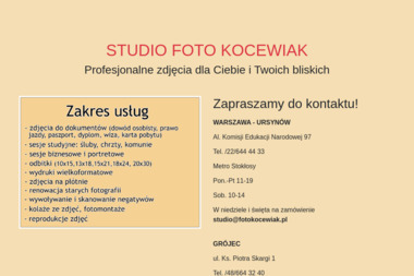 Foto-Studio. Kocewiak. Śluby, chrzty, komunie - Studio Fotograficzne Warszawa