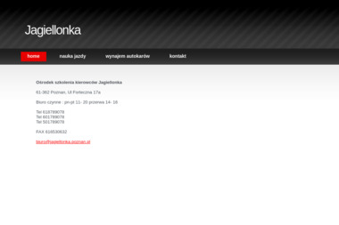 Jagiellonka. Ośrodek szkolenia kierowc&oacute;w - Szkoła Jazdy Poznań
