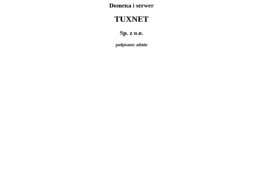 Tuxnet. Sp. z o.o. - Internet Warszawa