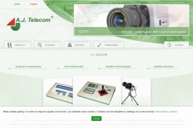 A.J. Telecom. Sp. z o.o. Alarmy, systemy zabezpieczające, telewizja przemysłowa - Serwis Alarmów Sosnowiec