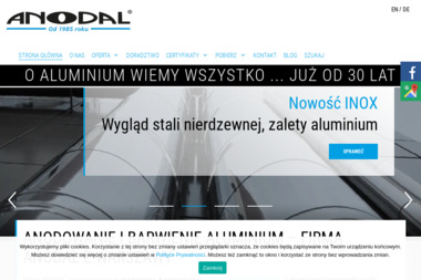 Anodal. Galwanotechnika. Anodowanie i barwienie aluminium - Panele Drewniane Warszawa