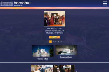 Baranów Sandomierski. Zespół Pałacowo - Parkowy - Noclegi Baranów Sandomierski